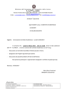 Convocazione Comitato Studentesco - "Carlo d`Arco" e "Isabella d