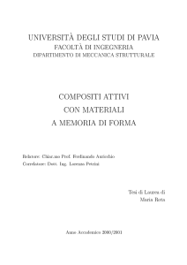 universit a degli studi di pavia compositi attivi con materiali a