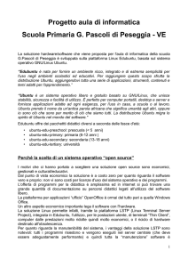 Progetto aula di informatica Scuola Primaria G