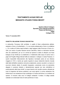 trattamento acque reflue mediante utilizzo fossa imhoff