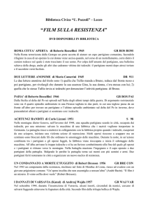 Filmografia Resistente