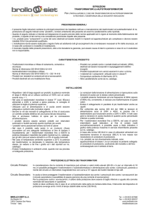 ISTRUZIONI TRASFORMATORI ED AUTOTRASFORMATORI