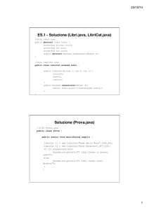 Soluzione (Prova.java)