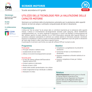 utilizzo delle tecnologie per la valutazione delle capacità motorie