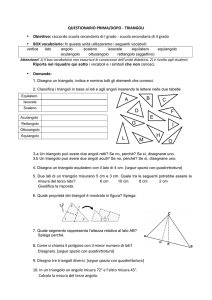 Scheda questionari prima/dopo triangoli
