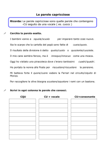 Le parole capricciose