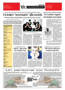 Un teatro “necessario” alla società