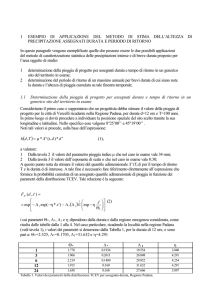 1 ESEMPIO DI APPLICAZIONE DEL METODO DI STIMA DELL