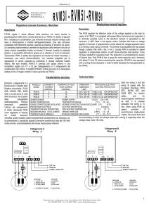 1 Regolatore manuale di potenza