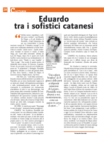 Eduardo tra i sofistici catanesi