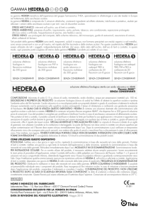 La gamma HEDERA beneficia dell`esperienza