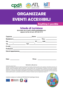 organizzare eventi accessibili