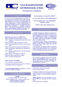 Corsi BreastEd/AICPAM sull`Allattamento al Seno Formazione a