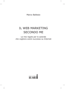 Il WeB MarketIng secondo Me