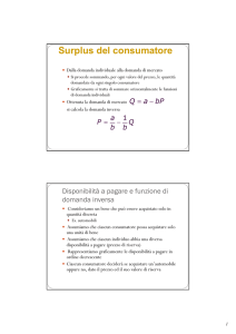 Surplus del consumatore - lucia visconti parisio