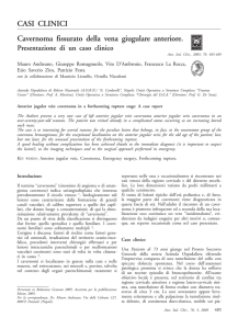 Cavernoma fissurato della vena giugulare anteriore. CASI CLINICI