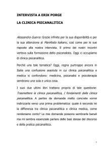 La clinica psicanalitica - Manifesto per la difesa della psicanalisi
