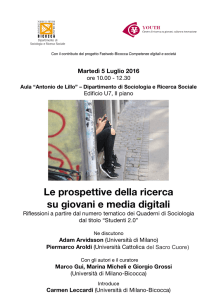 Le prospettive della ricerca su giovani e media digitali