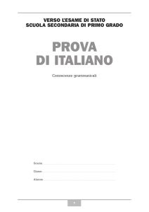 prova di italiano - Zanichelli online per la scuola