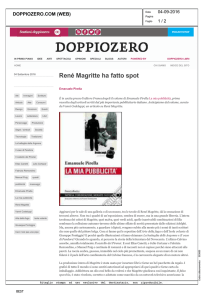 René Magritte ha fatto spot