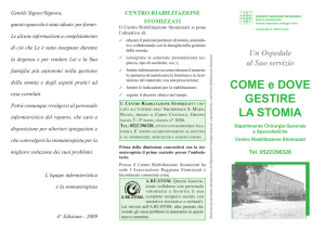 COME e DOVE GESTIRE LA STOMIA