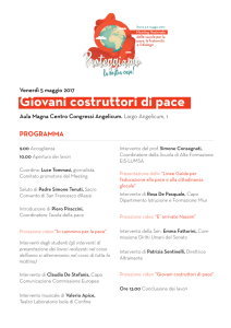 Giovani costruttori di pace