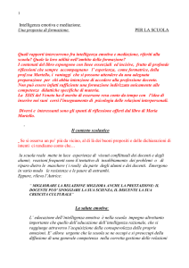 Intelligenza emotiva e mediazione. Una proposta di