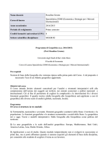 Programma di Geopolitica