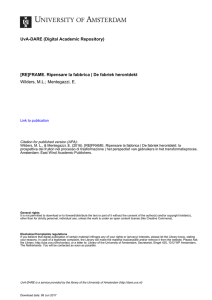 [RE]FRAME e-book - University of Amsterdam