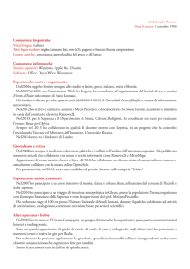 inglese (attestato Ielts, voto 6,5), spagnolo e francese (bu