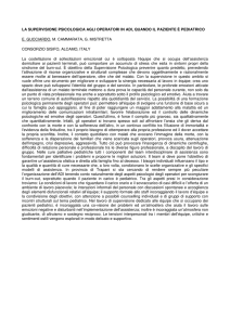 la supervisione psicologica agli operatori in adi, quando il paziente