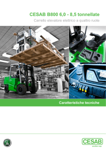 Caratteristiche tecniche CESAB B800 6,0