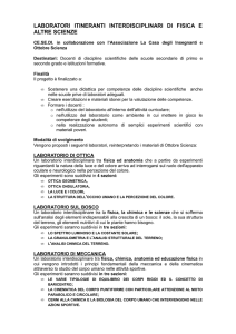 LABORATORI ITINERANTI INTERDISCIPLINARI DI FISICA E