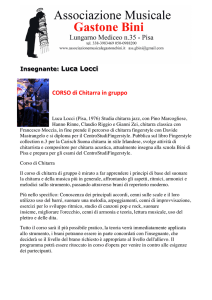 Insegnante: Luca Locci CORSO di Chitarra in gruppo