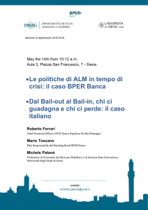Le politiche di ALM in tempo di crisi