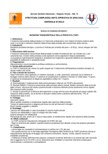 TUIP (incisione transuretrale della prostata) - Urologia