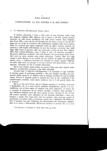 l,educazione: la sua natura e il suo ruolo
