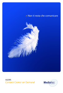 Contact Center on Demand - Medianet Comunicazioni S.R.L.