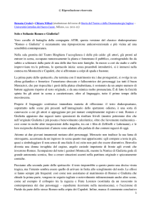 Solo e Soltanto Romeo e Giulietta? Vero cavallo di battaglia della