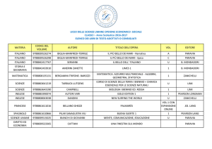 LICEO DELLE SCIENZE UMANE OPZIONE ECONOMICO