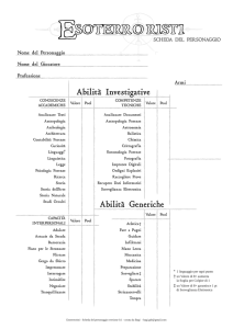 Scheda del personaggio by Bagi - Printer friendly