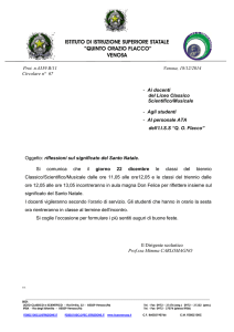 ISTITUTO DI ISTRUZIONE SUPERIORE STATALE “QUINTO