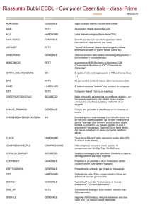 Riassunto Dubbi ECDL - Computer Essentials