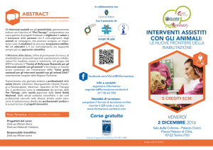 interventi assistiti con gli animali