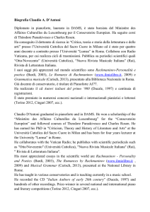 Biografia Claudio A. D`Antoni