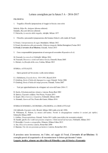 Letture consigliate per la futura 5 A – 2016-2017