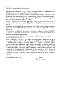 Curriculum Bertani Loredana