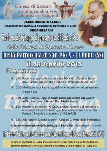 locandina cliccando qui - Sito della Parrocchia di San Pio X