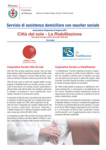 VOLANTINO UNI - Cooperativa sociale Città del Sole Milano