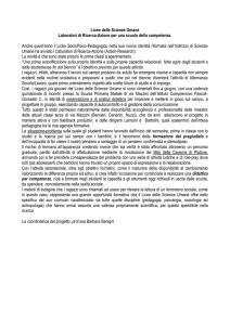 Liceo delle Scienze Umane Laboratori di Ricerca